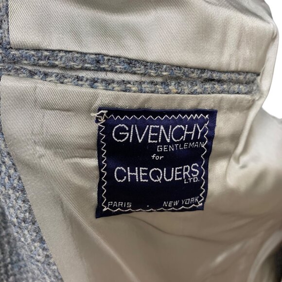 Vintage Givenchy Gentlemen Harris Tweed Union Made Blazer‎ Mens Size 44 - Picture 2 of 12